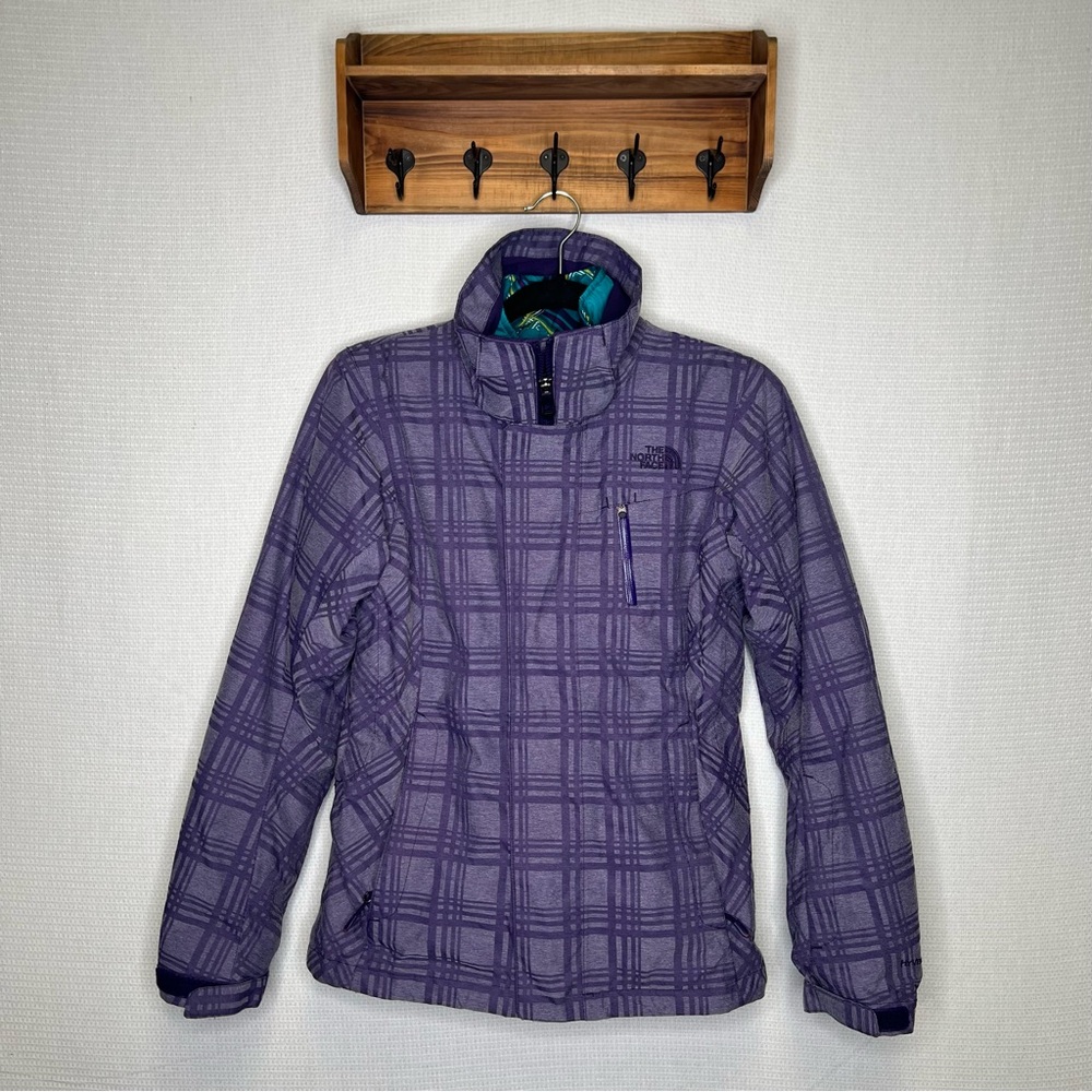 The‎ North Face | Purple Plaid Jacket Woman’s XS 2 in 1 coat